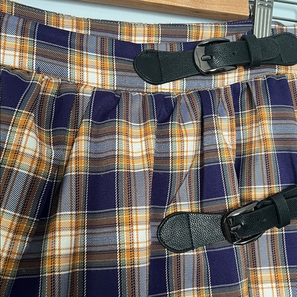 Alice’s Pig purple and orange plaid skirt. - Picture 3 of 7